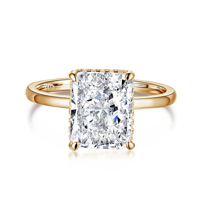 [AuraEcho]4.0 Carat Ornate Enchanting Radiand Cut Banquet Ring