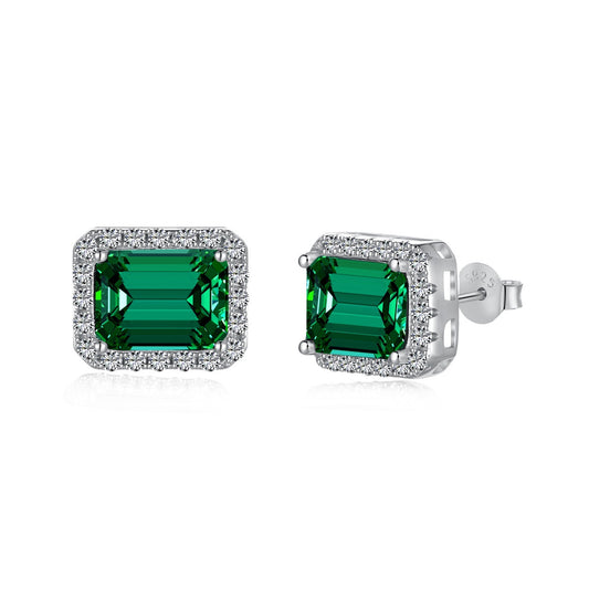 [AuraEcho]Luxurious Dainty Emerald Cut Banquet Earrings