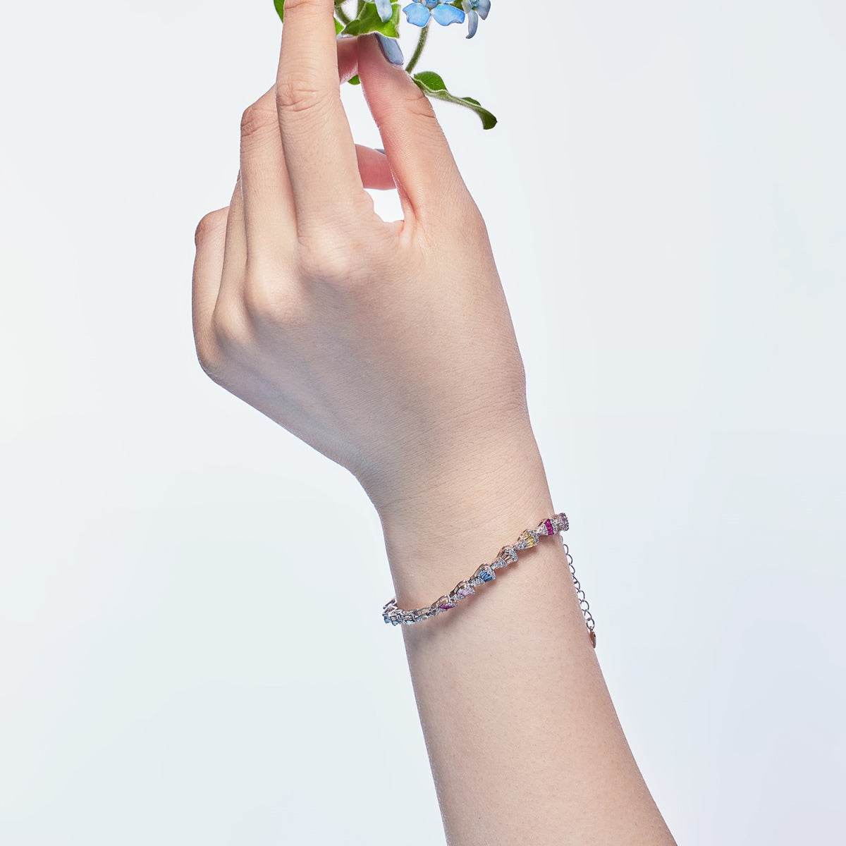 [AuraEcho]Radiant Water Drop Shape Daily Bracelet