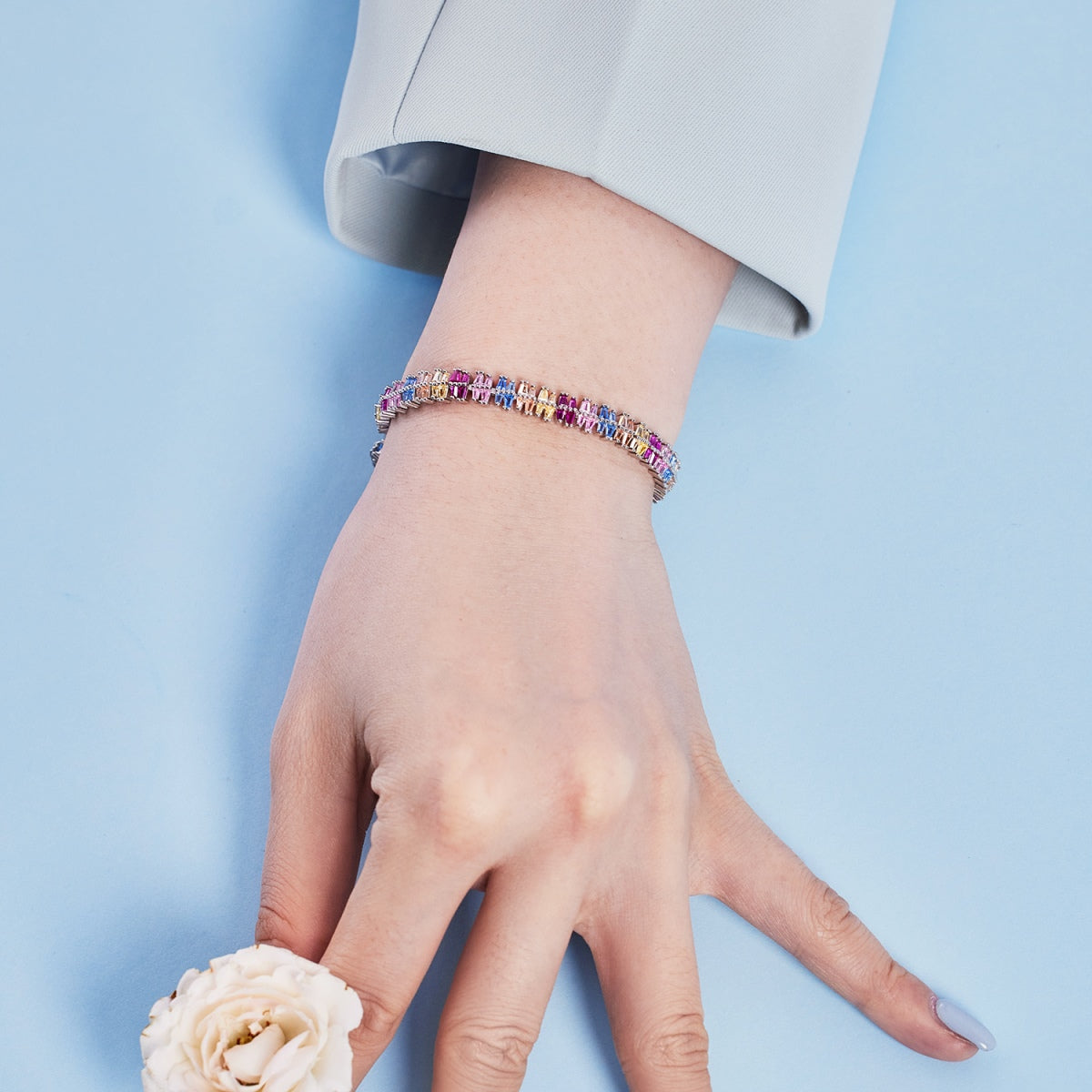 [AuraEcho]Sparkling Exquisite Multi Cut Party Bracelet