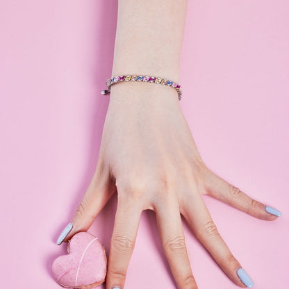 [AuraEcho]Ornate Sparkling Multi Cut Party Bracelet