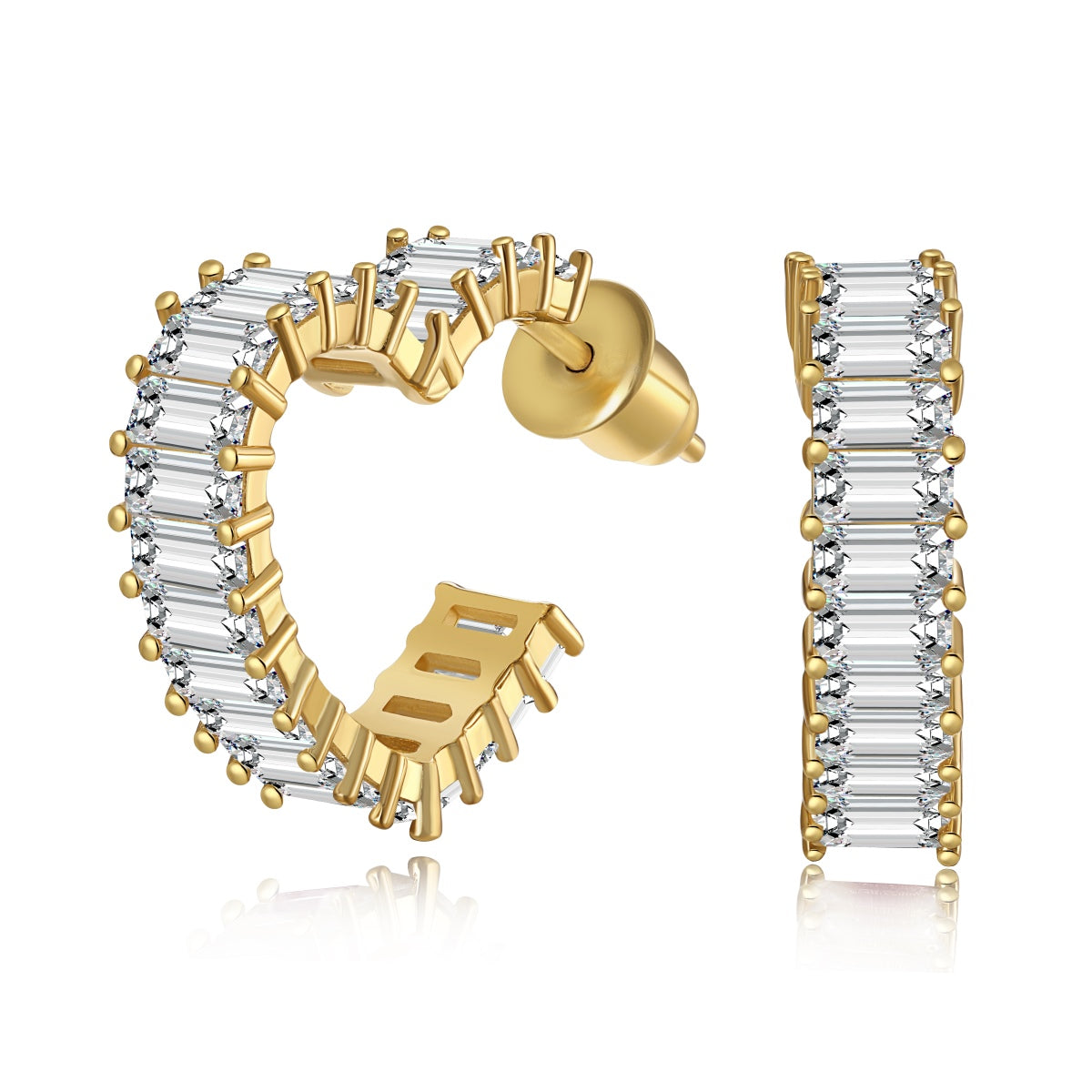 [AuraEcho]Radiant Heart Cutout Earrings