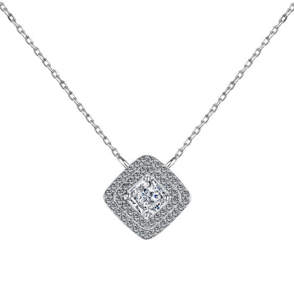 [AuraEcho]Sparkling Asscher Cut Necklace