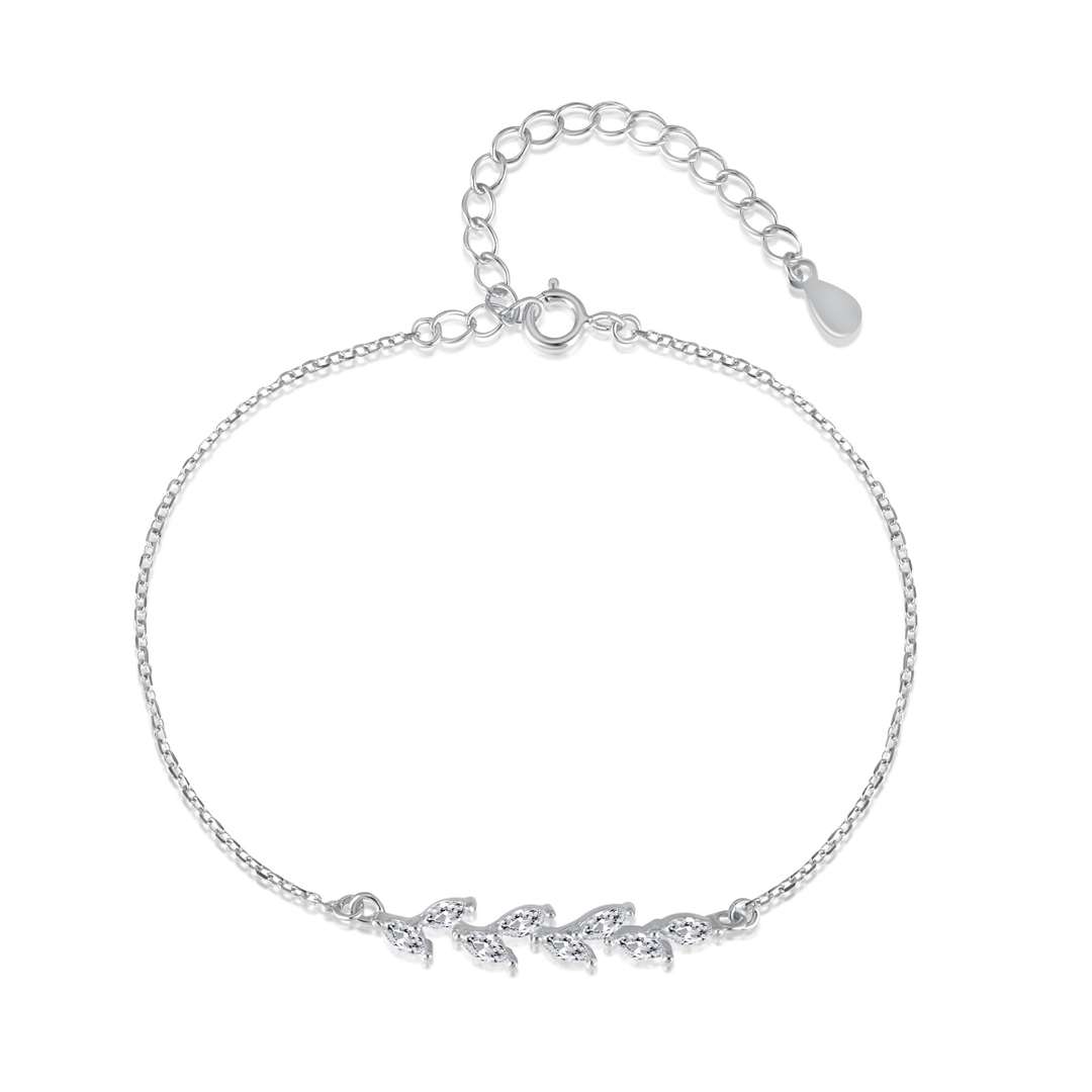 [AuraEcho]Elegant Wheat Leaves Shape Bracelet