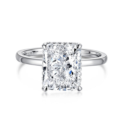 [AuraEcho]4.0 Carat Ornate Enchanting Radiand Cut Banquet Ring