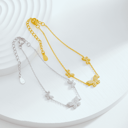 [AuraEcho]Delicate Butterfly Pendant Bracelet