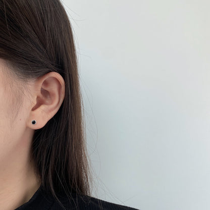 [AuraEcho]Sparkling Colorful Round Shape Earrings