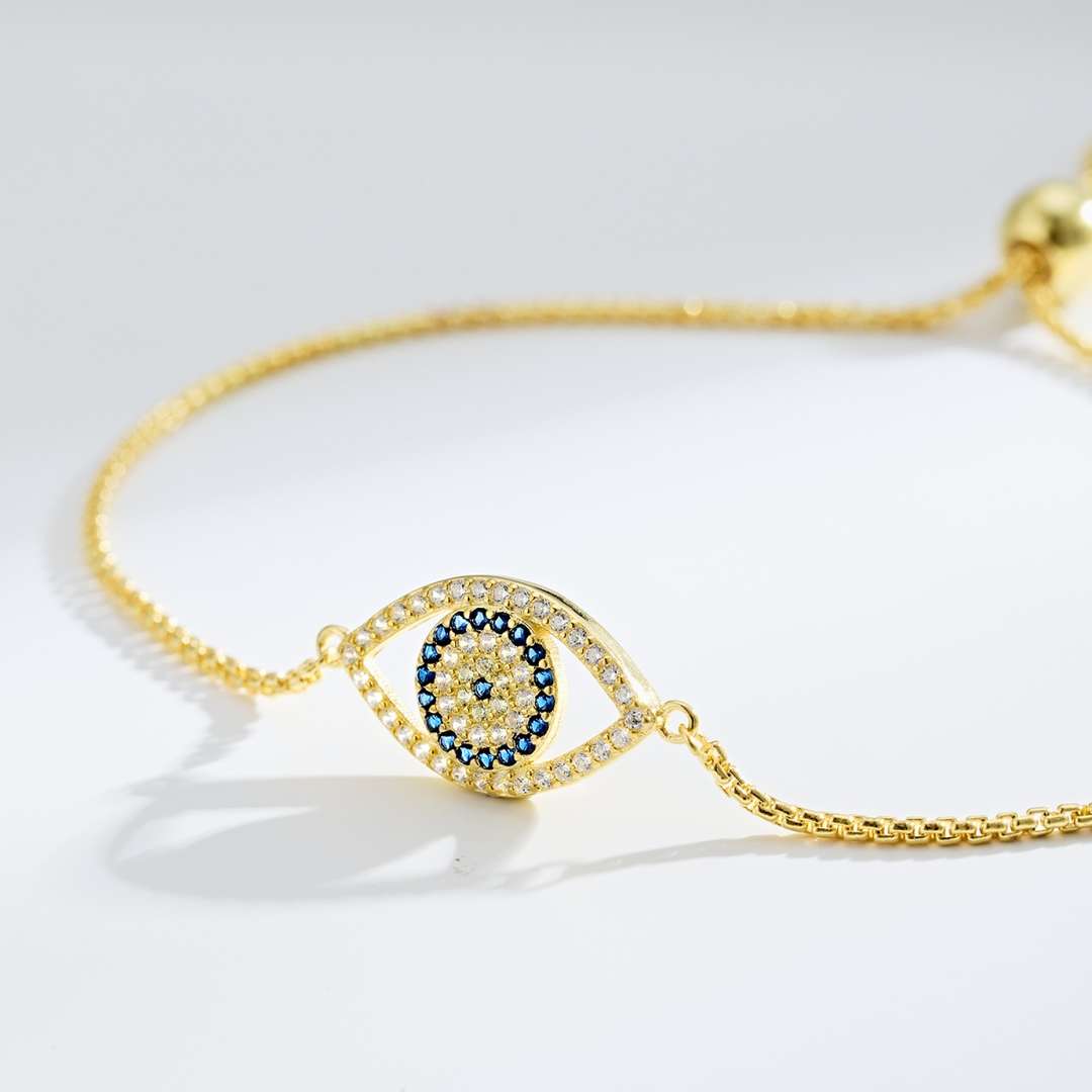 [AuraEcho]Dazzling Eye Shape Necklace