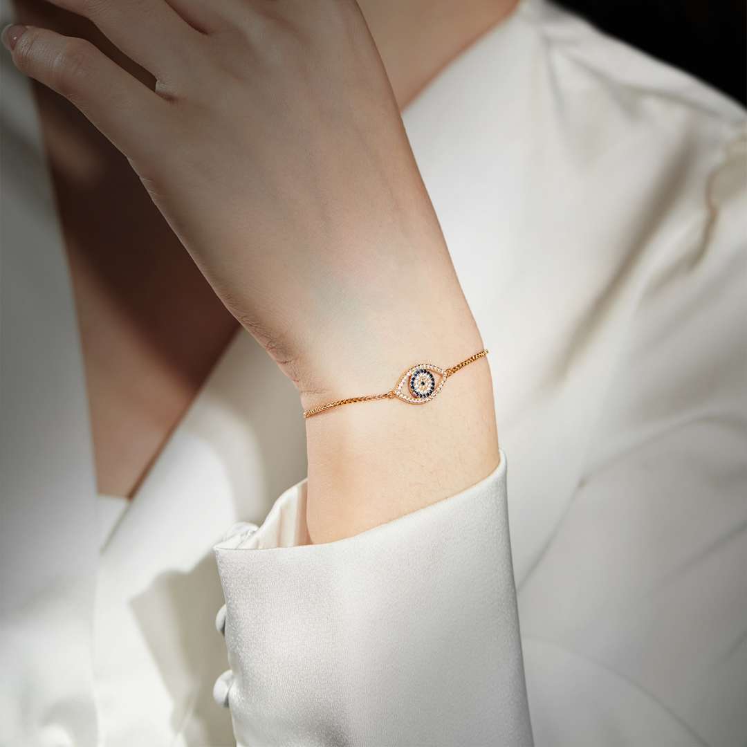 [AuraEcho]Dazzling Eye Shape Necklace
