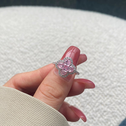 [AuraEcho]Luxurious Eternity Flower Shape Banquet Ring