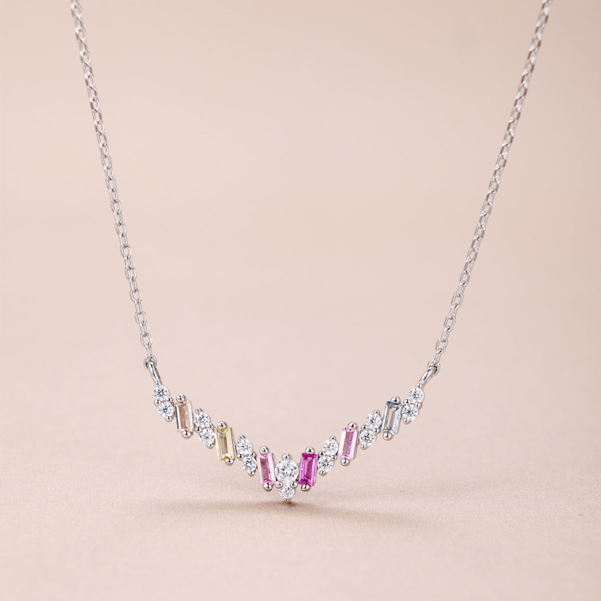 [AuraEcho]Dazzling Rainbow Necklace