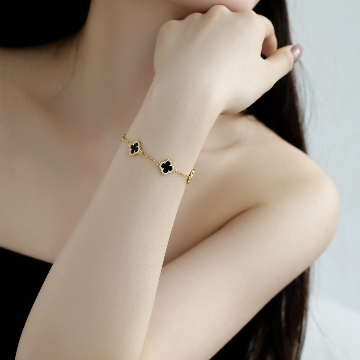 [AuraEcho]Four-Leaf Clover Exquisite Bracelet