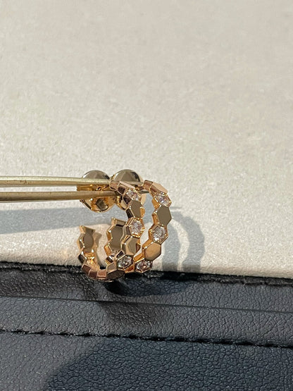 [AuraEcho]Hollow Design Four-Leaf Clover Flower Shape Ring