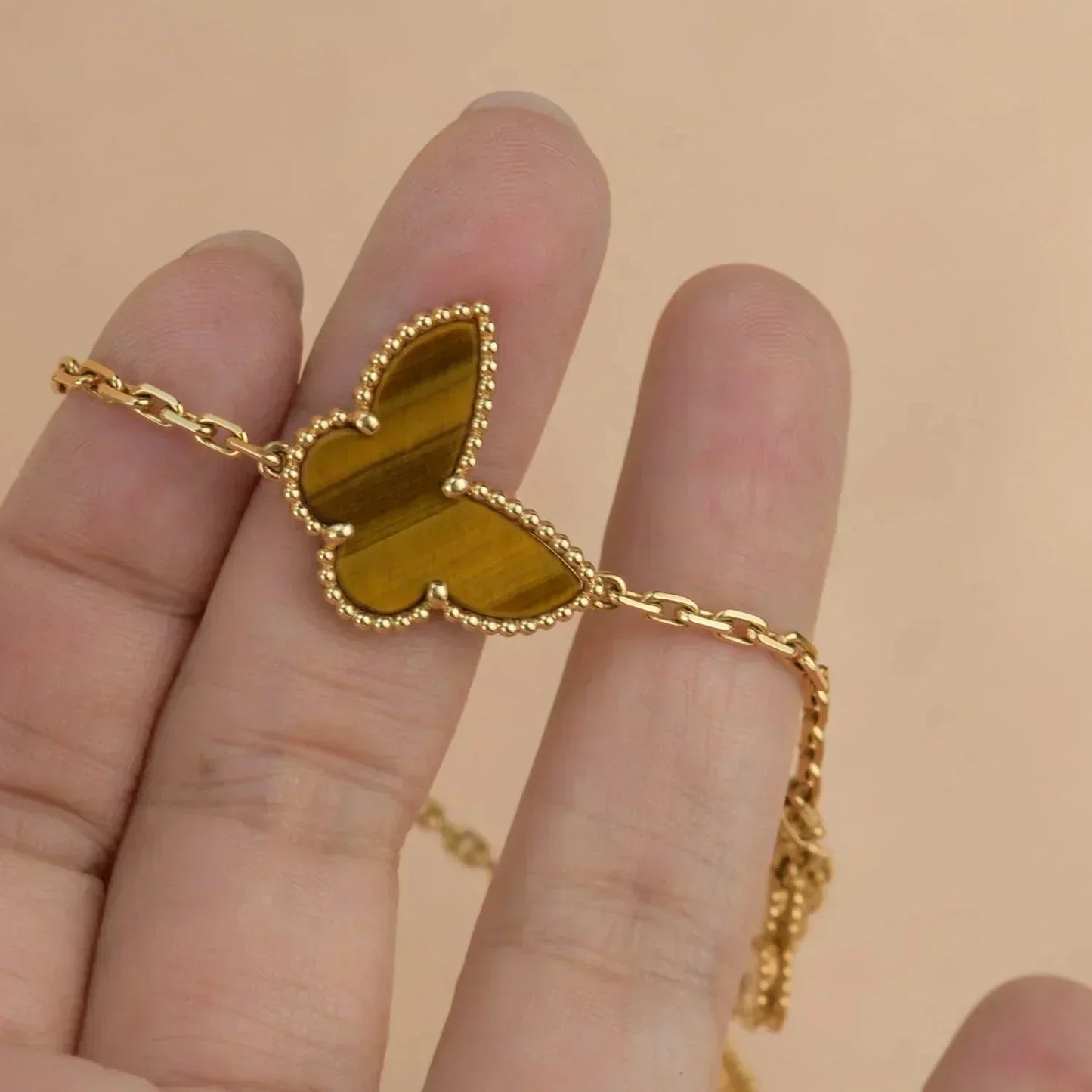 [AuraEcho]LUCKY SPRING 5 MOTIF GOLD BRACELET
